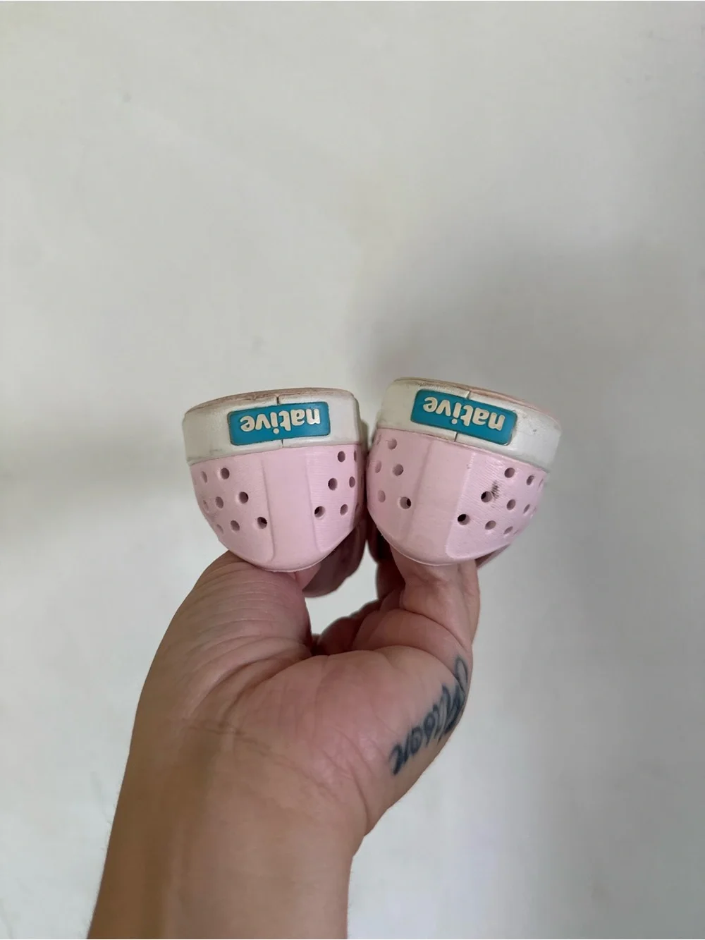 Native Toddler Pink Jefferson Water Friendly Slip On Rubber Sneaker, Size C8